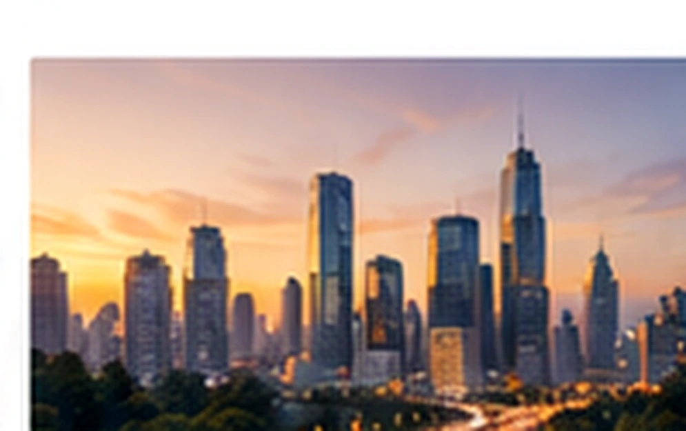 Modern business district
