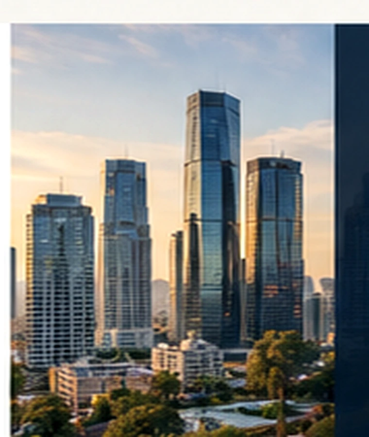 Modern business district